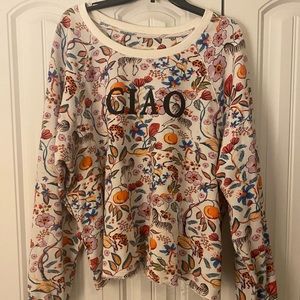 Anthropologie printed pullover